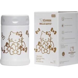 New! Stainless Steel Zojirushi x Hello Kitty Collection Food Jar‎ White 17 oz